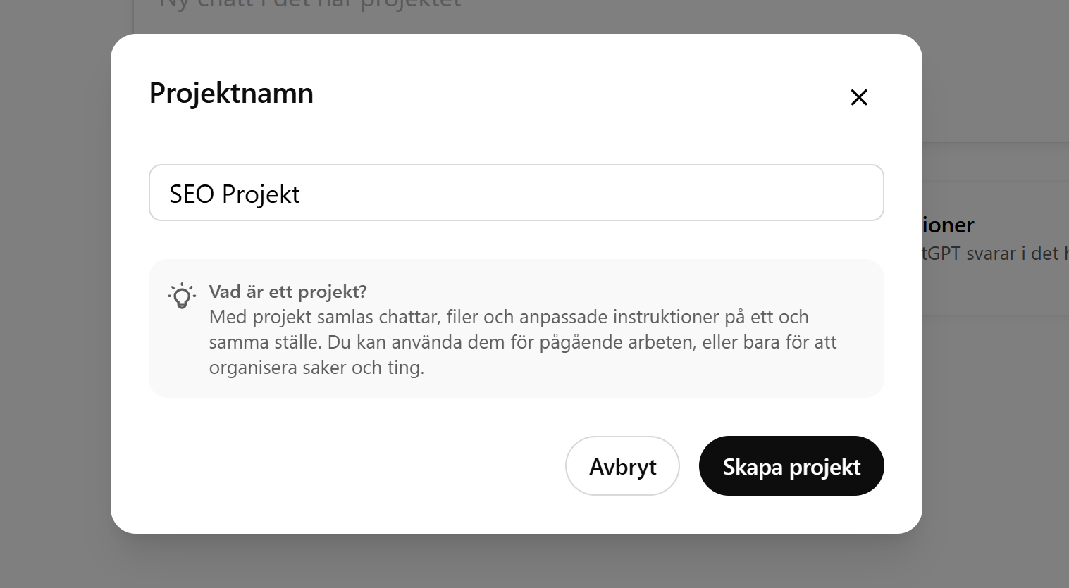 Så använder vi ChatGPT-projekt för att få ordning på AI-arbetet