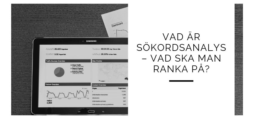 Sökordsanalys: En vägledning för att förbättra din synlighet online