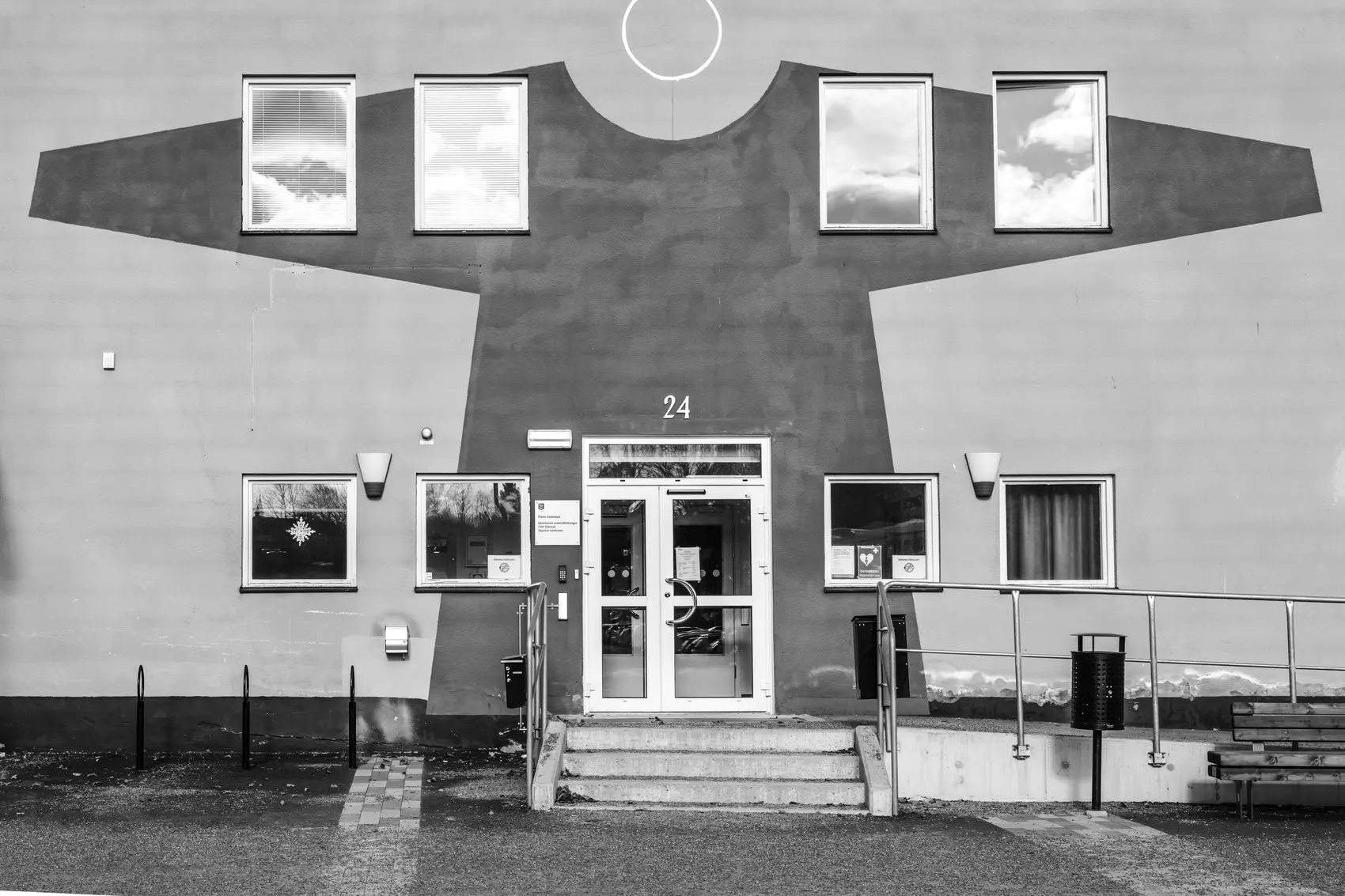 Den tröjformade fasaden i Flen