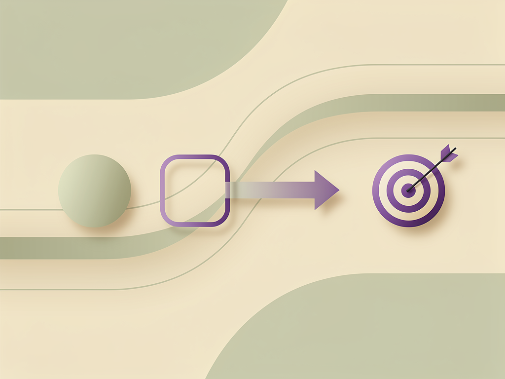 Abstrakt illustration som visar strategi och planering