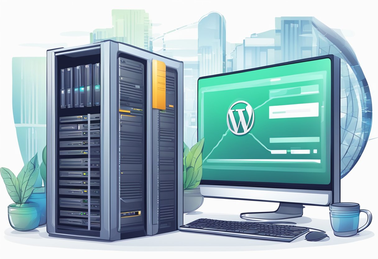 A computer with internet connection and web hosting is needed to run WordPress