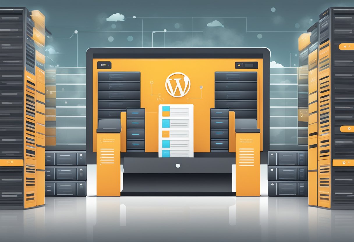 A sleek and modern WordPress web hosting interface, emphasizing cost-effectiveness and user-friendliness